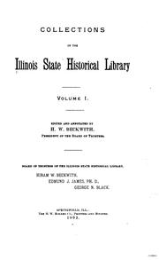Documents, Papers, Materials and Publications Relating to the Northwest and the State of Illinois by H. W. Beckwith