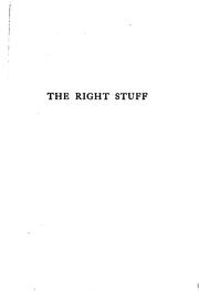 Cover of: The right stuff by Ian Hay