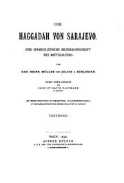 Cover of: Die Haggadah von Sarajevo.: Eine spanisch-jüdische Bilderhandschrift des Mittelalters.