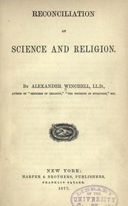 Cover of: Reconciliation of science and religion
