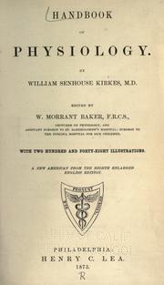 Cover of: Handbook of physiology by William Senhouse Kirkes