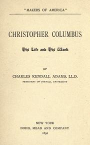 Cover of: Christopher Columbus by Charles Kendall Adams