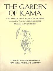 Cover of: The garden of Kama and other love lyrics from India by Laurence Hope