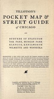 Cover of: Tillotson's pocket map and street guide of Chicago by Miles D. Tillotson