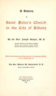 A history of Saint Peter's church in the city of Albany by Joseph Hooper