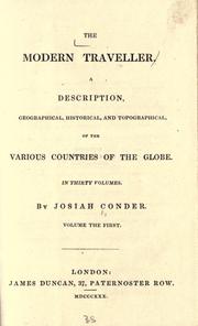 Cover of: The modern traveller. by Conder, Josiah