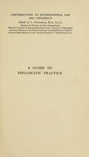 Cover of: A guide to diplomatic practice. by Satow, Ernest Mason Sir