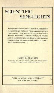 Cover of: Scientific side-lights by James Champlin Fernald