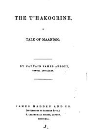 The T'hakoorine by Abbott, James Sir