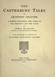 Cover of: The Canterbury tales of Geoffrey Chaucer
