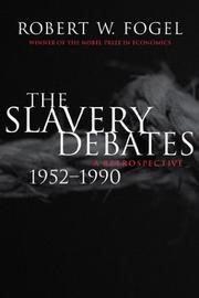 The slavery debates, 1952-1990 : a retrospective