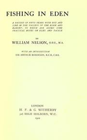 Cover of: Fishing in Eden by Nelson, William