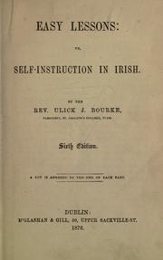 Cover of: Easy lessons: or, Self-instruction in Irish