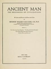 Cover of: Ancient man: the beginning of civilization