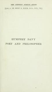 Humphry Davy by Thorpe, T. E. Sir