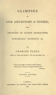 Cover of: Glimpses of our ancestors in Sussex