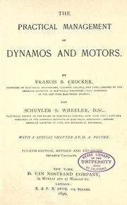 Cover of: The  practical management of dynamos and motors by Francis Bacon Crocker