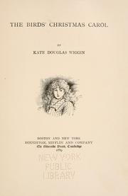 Cover of: The Birds' Christmas Carol by Kate Douglas Smith Wiggin