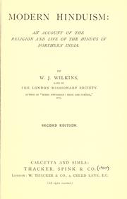 Cover of: Modern Hinduism by W. J. Wilkins