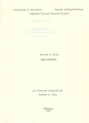 Cover of: Reminiscenses of William Edward Colby