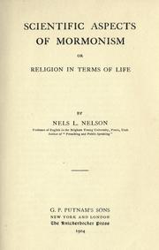 Cover of: Scientific Aspects of Mormonism