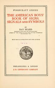 Cover of: The American boys' book of signs, signals and symbols