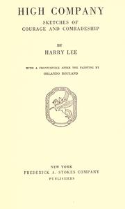 Cover of: High company by Lee, Harry