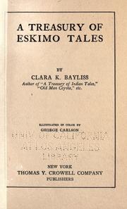Cover of: A treasury of Eskimo tales by Clara Kern Bayliss