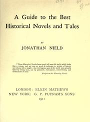 Cover of: A guide to the best historical novels and tales by Nield, Jonathan.
