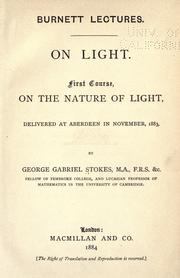 Cover of: On light