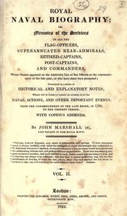 Royal naval biography by Marshall, John