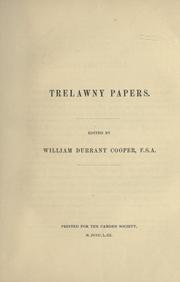 Cover of: Trelawny papers.