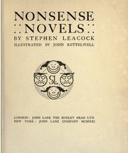 Cover of: Nonsense novels