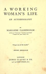 Cover of: A working woman's life: an autobiography