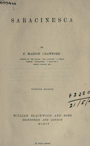 Saracinesca,availibility and cost by Francis Marion Crawford