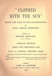 Cover of: "Clothed with the sun"