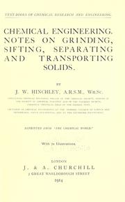 Cover of: Chemical engineering by J. W. Hinchley