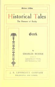 Cover of: Historical tales by Charles Morris