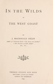 Cover of: In the wilds of the west coast