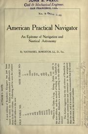 Cover of: American practical navigator by Nathaniel Bowditch