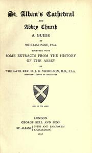 Cover of: St. Alban's cathedral and abbey church, a guide