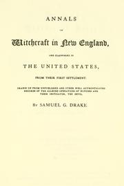 Cover of: Annals of witchcraft in New England