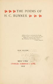 Poems by H. C. Bunner