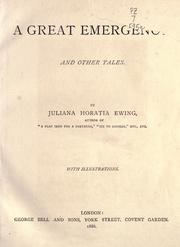 Cover of: A great emergency: and other tales