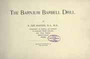 Cover of: Barnjum barbell drill