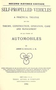 Self-propelled vehicles by James E. Homans