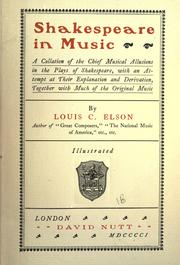 Cover of: Shakespeare in music by Louis Charles Elson