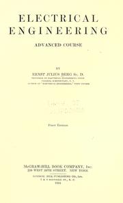 Cover of: Electrical engineering by Ernst Julius Berg