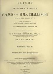 Cover of: Report on the scientific results of the voyage of H. M. S. Challenger during the years 1873-76 by Great Britain. Challenger Office.
