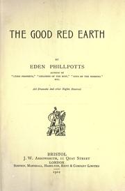 The good red earth by Eden Phillpotts